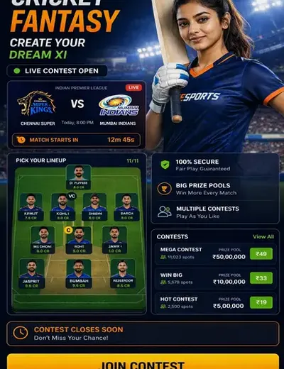 Wwwtiger777 (tiger) fantasy cricket & matchday visual 3